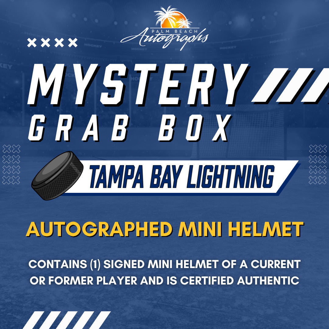 Mystery Grab Box - Tampa Bay Lightning NHL Hockey Autographed Mini Helmet