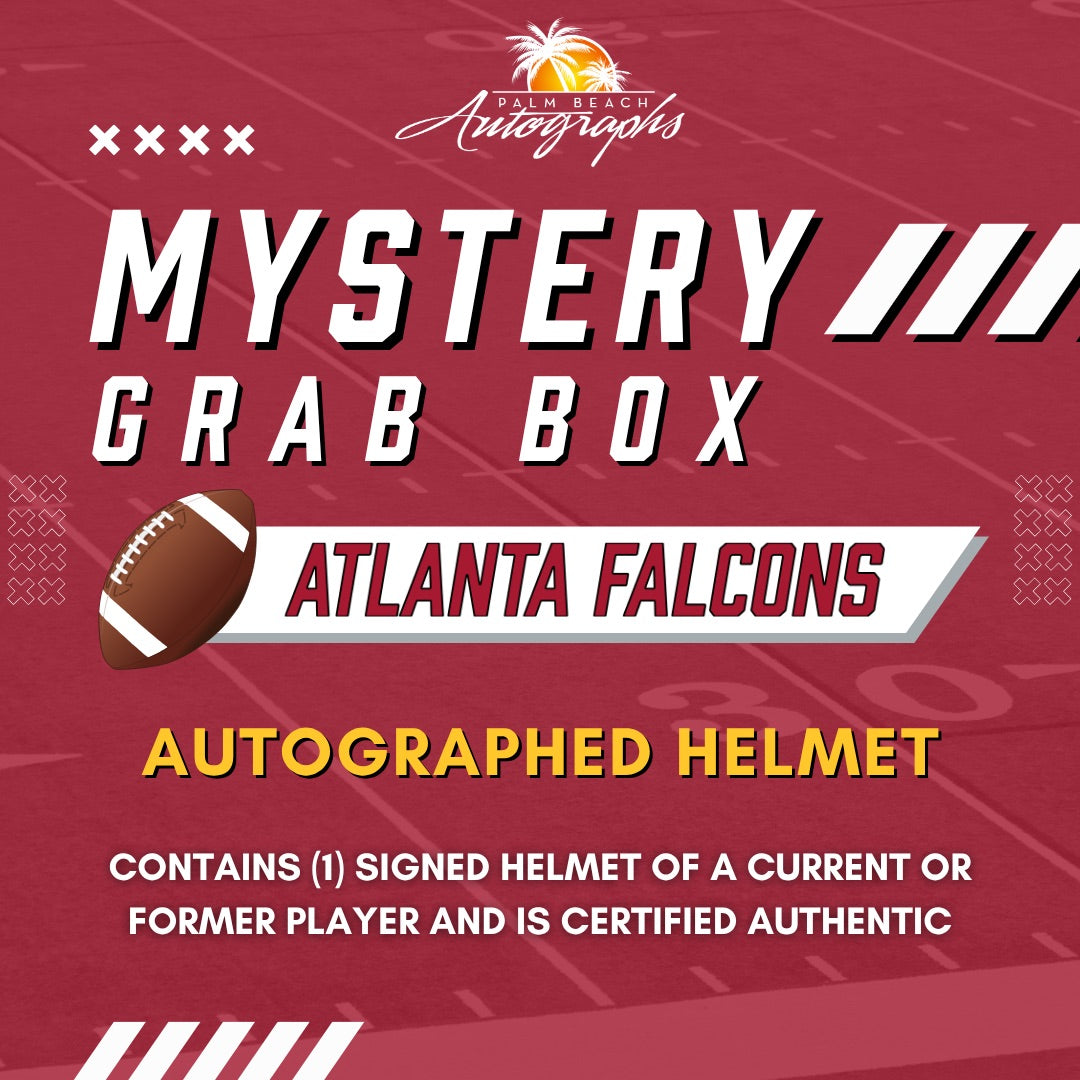 Mystery Grab Box - Atlanta Falcons NFL Football Autographed Deluxe Full-Size Replica Helmet