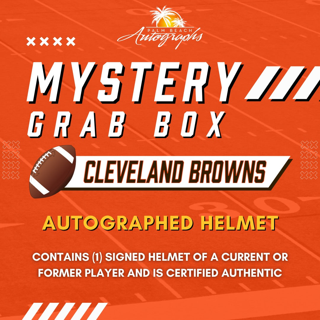 Mystery Grab Box - Cleveland Browns NFL Football Autographed Deluxe Full-Size Replica Helmet