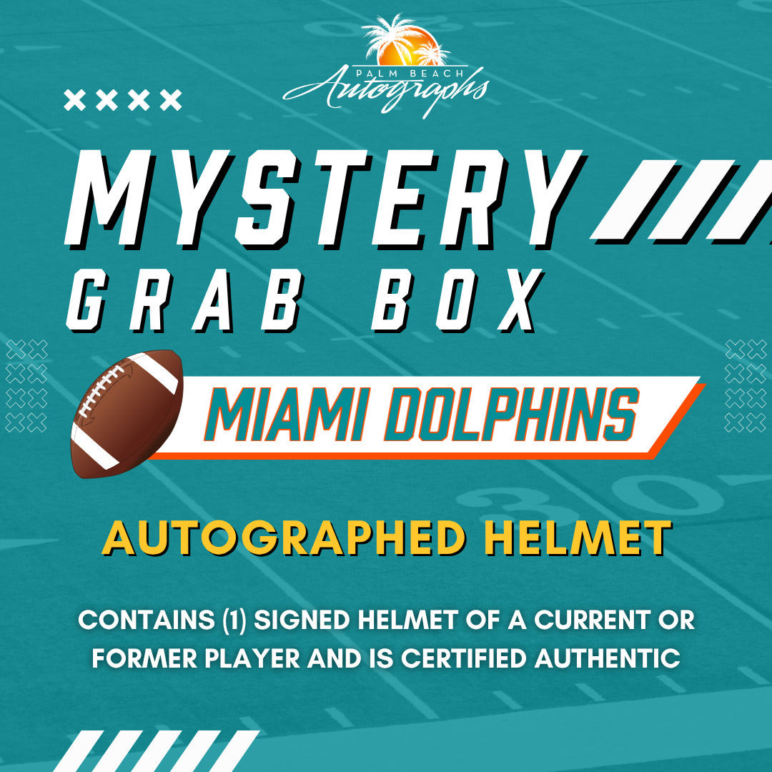 Mystery Grab Box - Miami Dolphins NFL Football Autographed Full Size Helmet