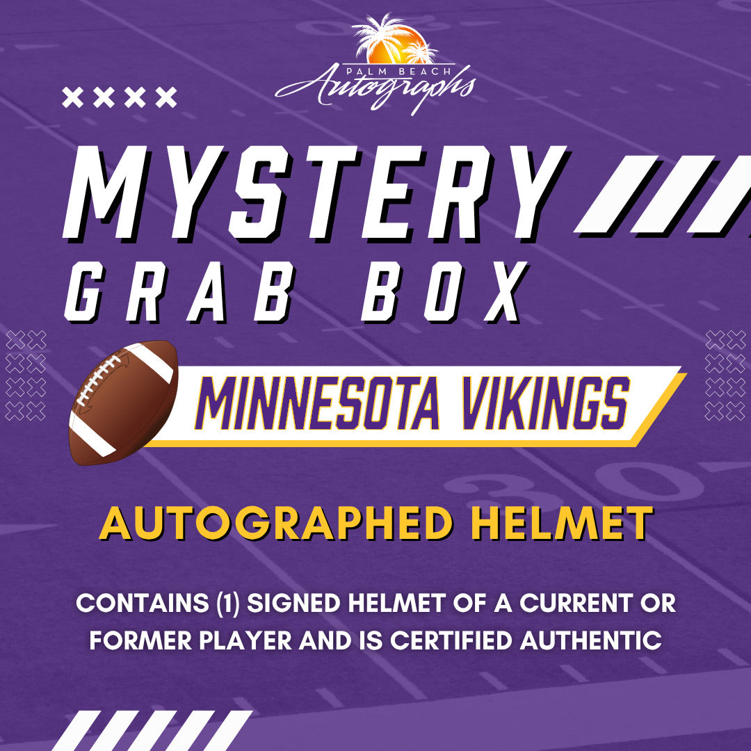 Mystery Grab Box - Minnesota Vikings NFL Football Autographed Full Size Helmet