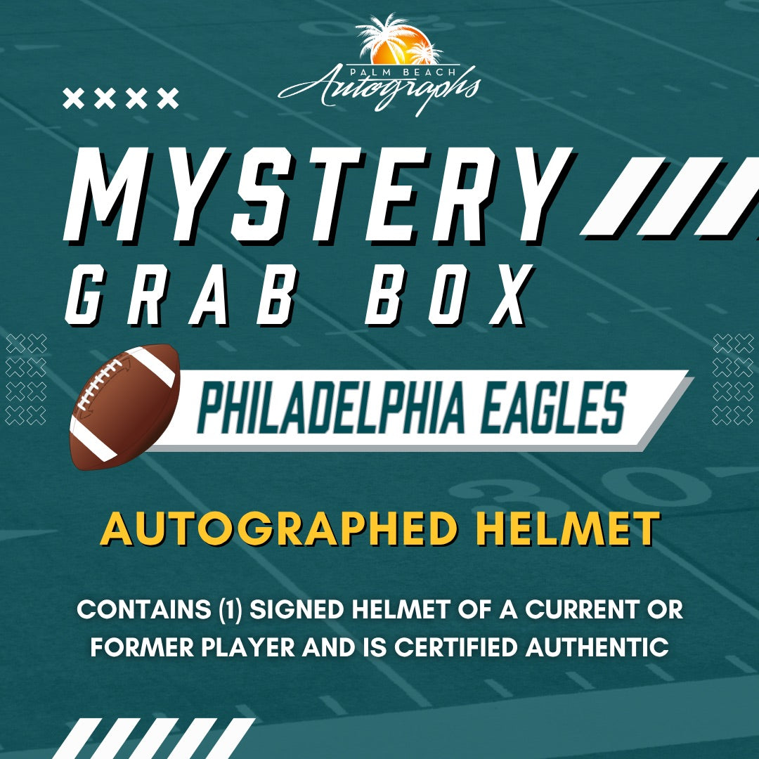 Mystery Grab Box - Philadelphia Eagles NFL Football Autographed Deluxe Full-Size Replica Helmet