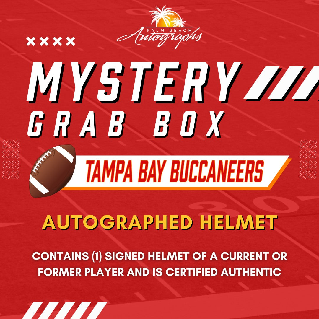 Mystery Grab Box - Tampa Bay Buccaneers NFL Football Autographed Full Size Helmet