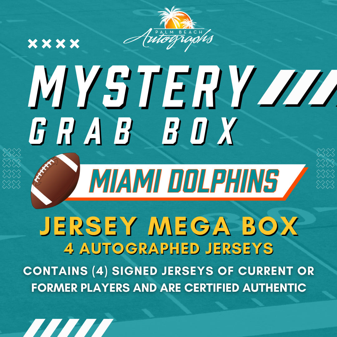 Mystery Grab Bag - Miami Dolphins NFL Football Autographed Jersey Mega Box