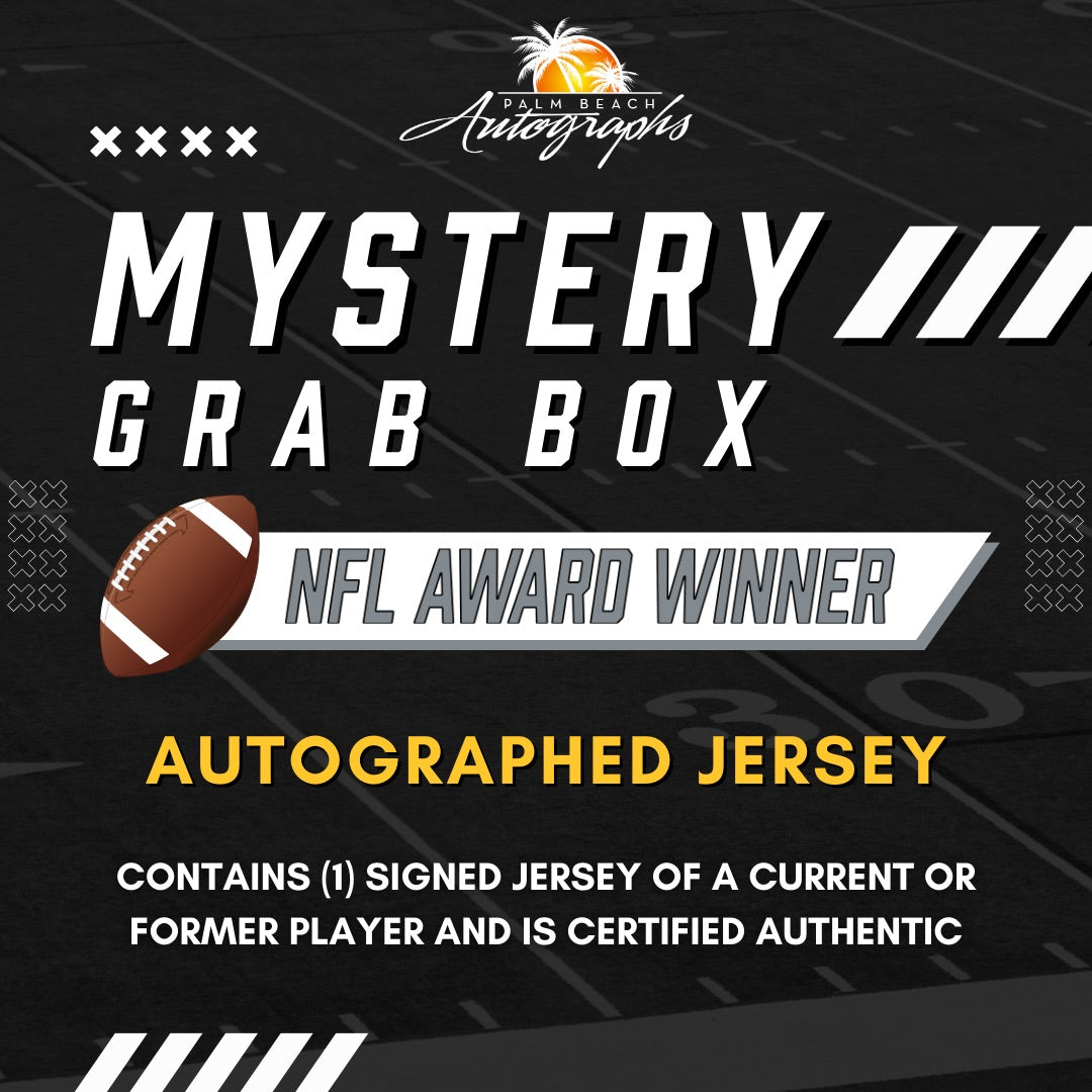 Mystery Grab Box - NFL Football Autographed Jersey - Pro Bowl or Other Major Awards Only