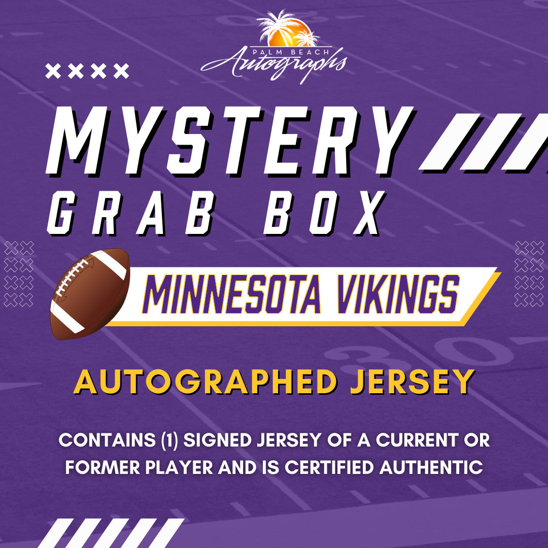 Mystery Grab Box - Minnesota Vikings NFL Football Autographed Jersey