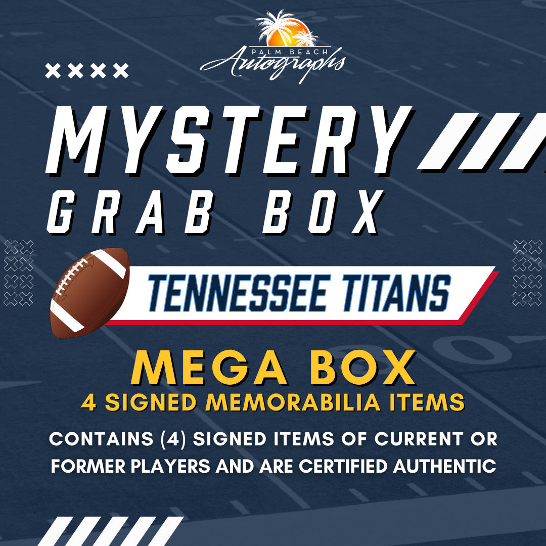 Mystery Grab Box - Tennessee Titans NFL Football Autographed Mega Box