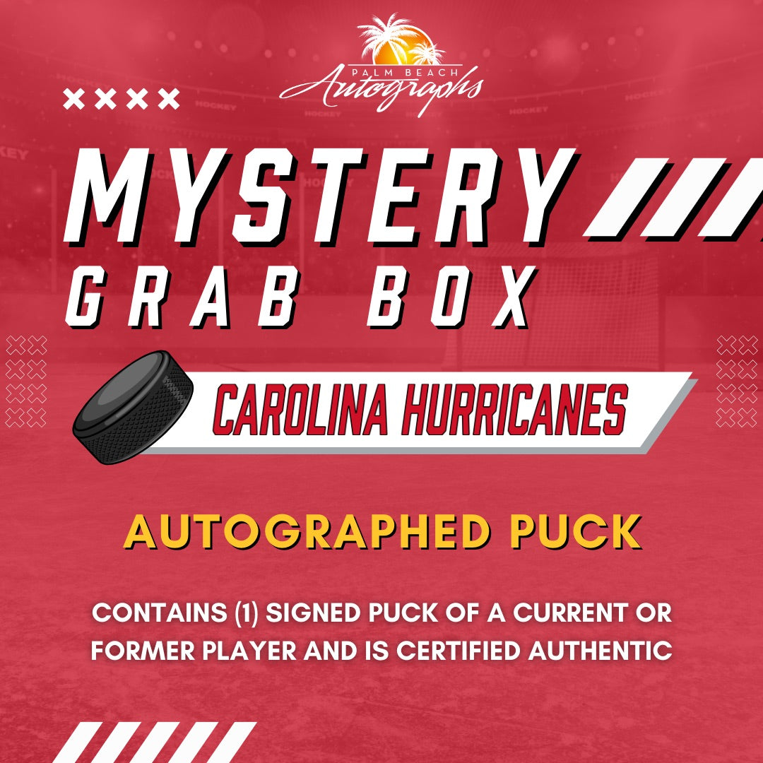 Mystery Grab Bag - Carolina Hurricanes NHL Hockey Autographed Hockey Puck