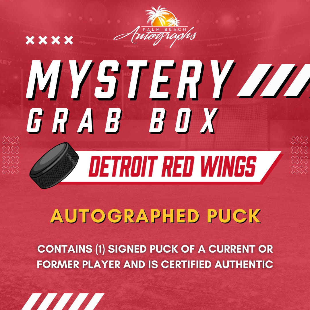 Mystery Grab Bag - Detroit Red Wings NHL Hockey Autographed Hockey Puck