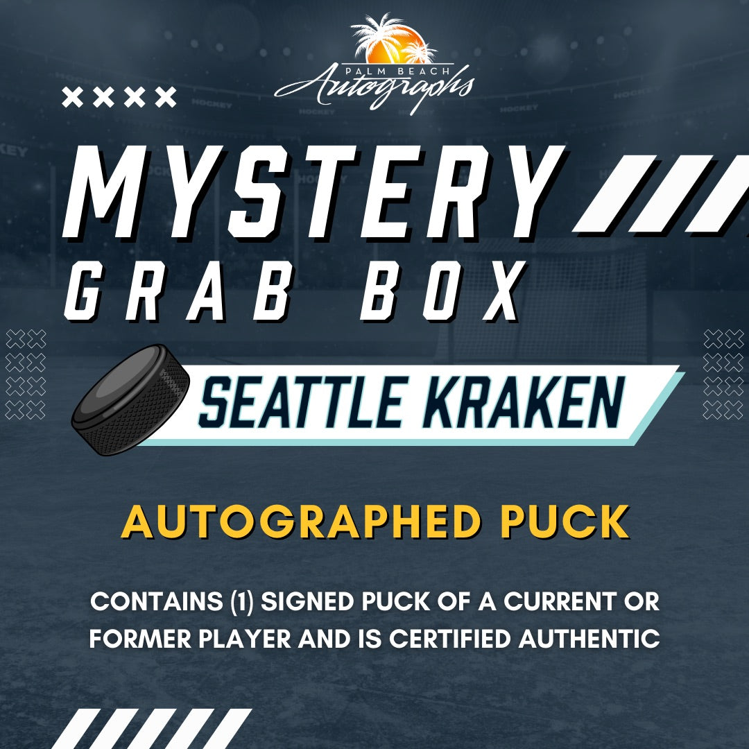 Mystery Grab Bag - Seattle Kraken NHL Hockey Autographed Hockey Puck