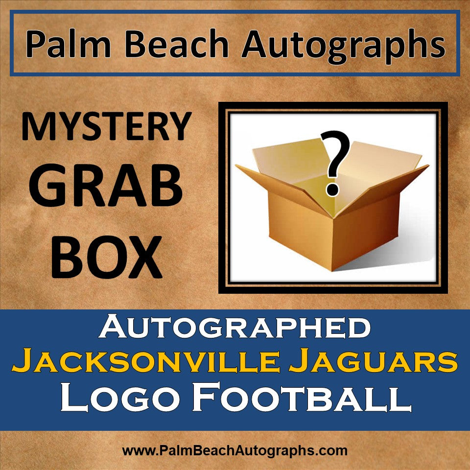 MYSTERY GRAB BOX - Jacksonville Jaguars Player Autographed Logo Football