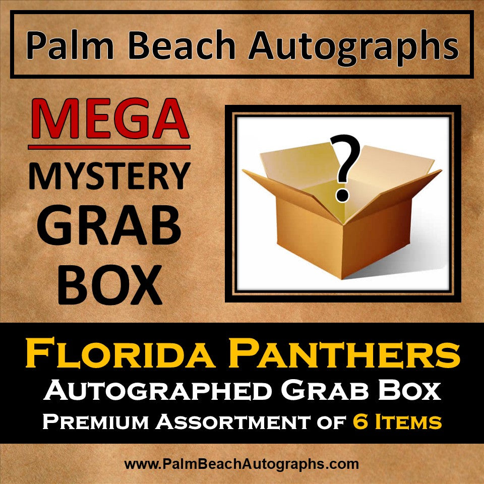 MYSTERY MEGA GRAB BOX - Autographed Florida Panthers Premium Assortment of 6 items