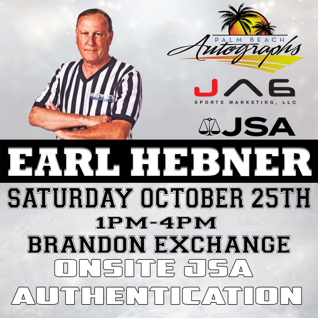 EARL HEBNER AUTOGRAPH EVENT - Tampa (Brandon Exchange) In-Store Public Signing - October 25th, 2025