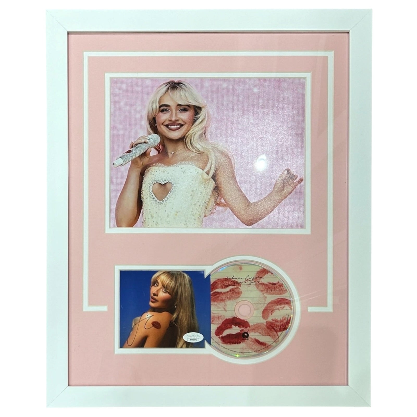 Short and Sweet + Art Card サイン入りアートカード付 Sabrina Carpenter Autographed Short N Sweet Deluxe Framed CD and
