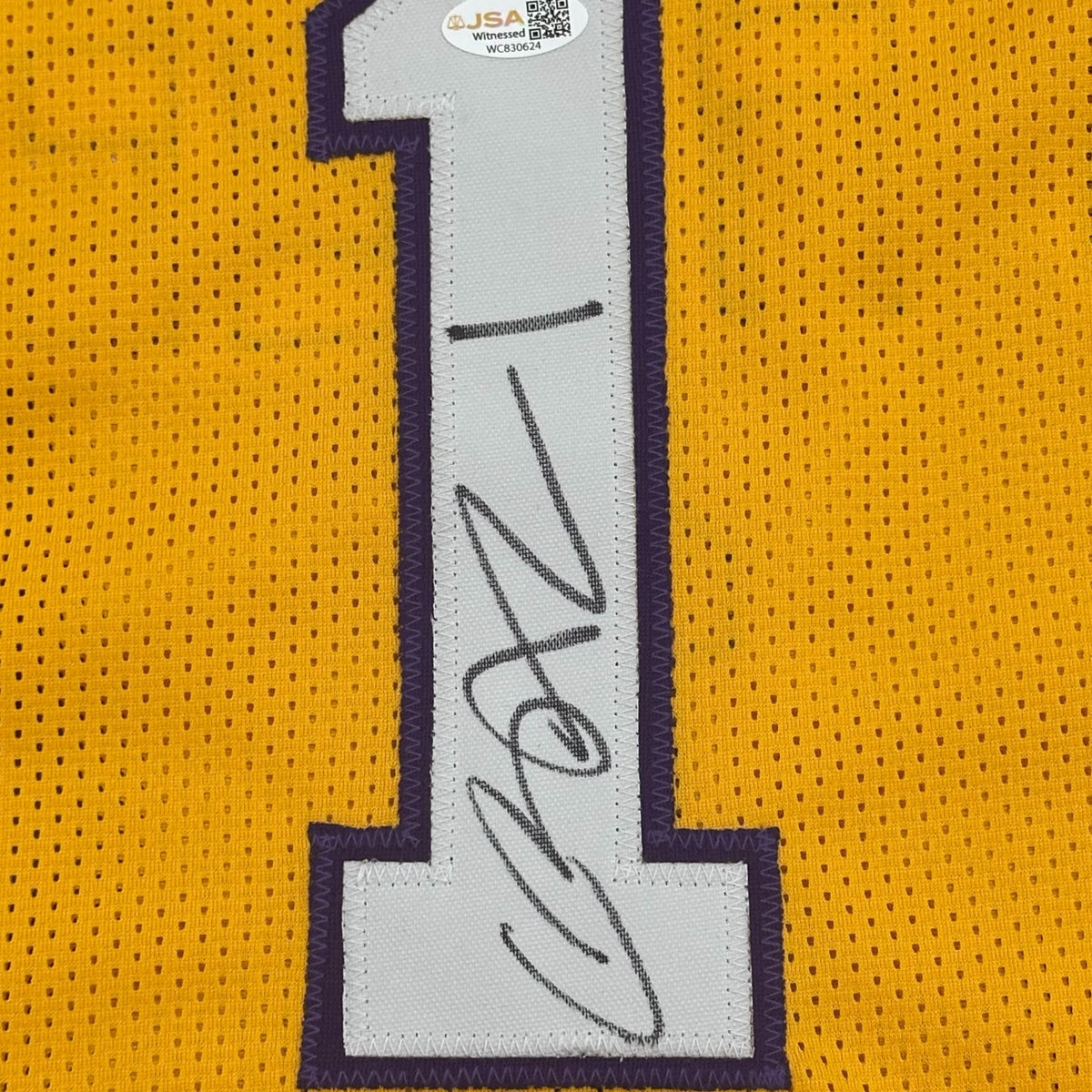 Caron Butler Autographed Los Angeles (Yellow #1) Custom Stitched Jersey - JSA