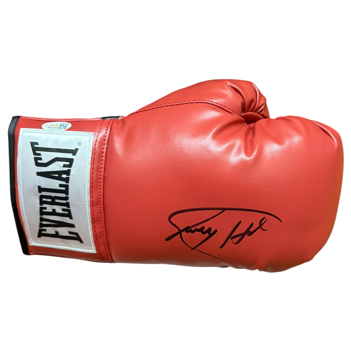 Larry Holmes Autographed Red Everlast Boxing Glove - JSA