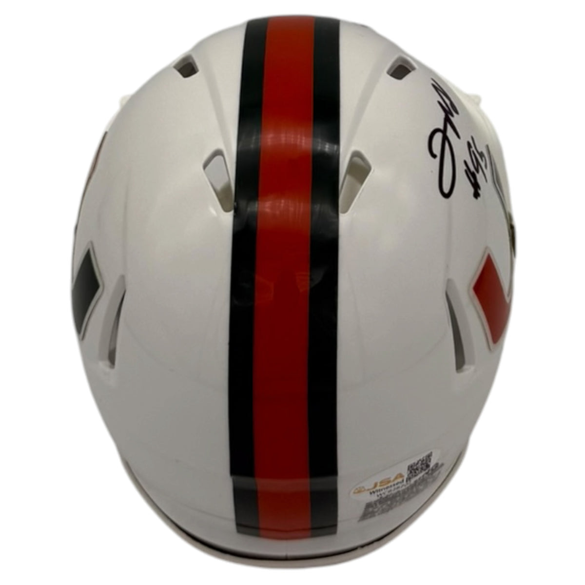 Jerome McDougle Autographed Miami Hurricanes (Speed) Mini Helmet - JSA