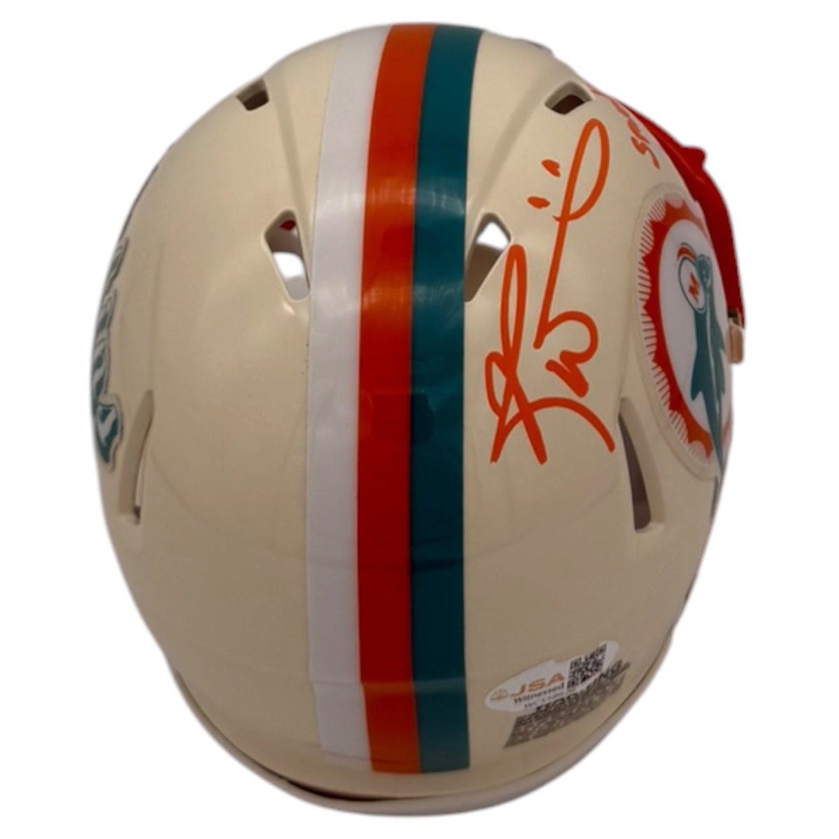 Ricky Williams Autographed Miami Dolphins (Retro) Mini Helmet with "Smoke Weed Everyday" - JSA
