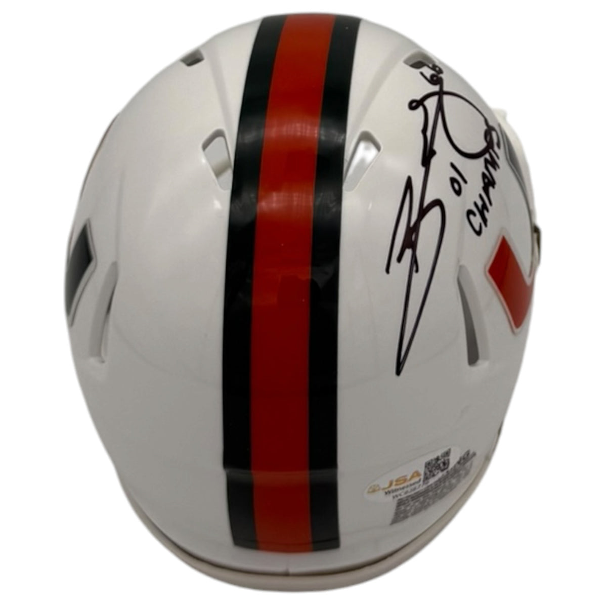Brett Romberg Autographed Miami Hurricanes (Speed) Mini Helmet - JSA