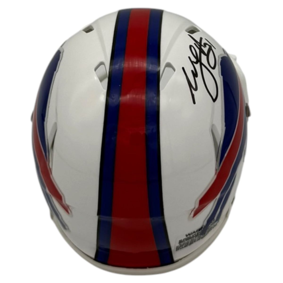 Willis McGahee Autographed Buffalo Bills (Speed) Mini Helmet - JSA