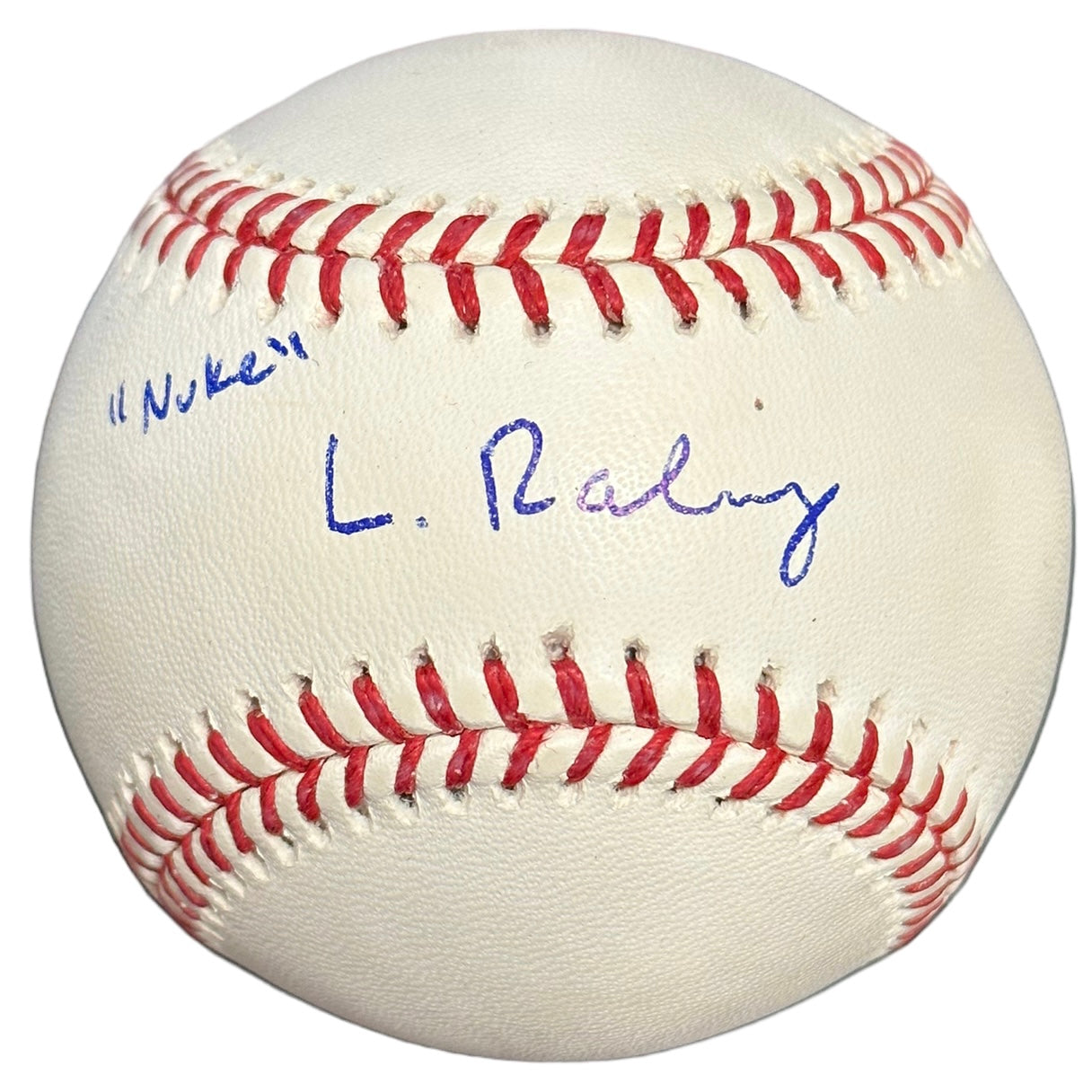 Luke Raley Autographed MLB Baseball w/ "Nuke" - JSA