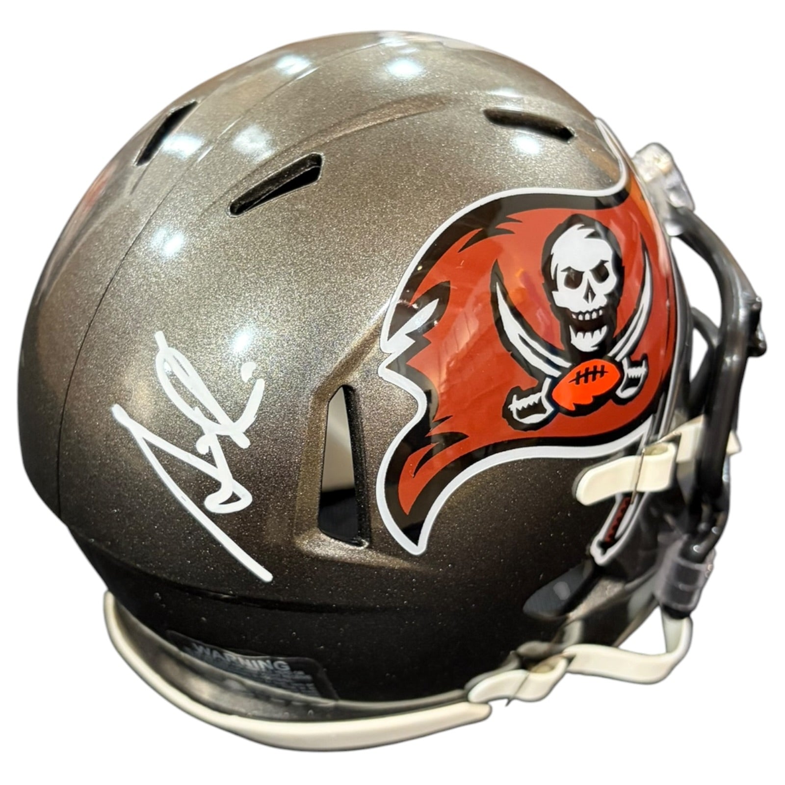 Simeon Rice Autographed Tampa Bay Buccaneers (Speed) Mini Helmet