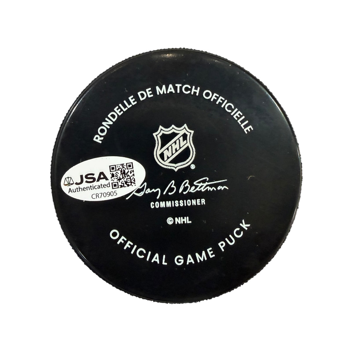 Victor Hedman Autographed Tampa Bay Lightning Official Game Puck - JSA