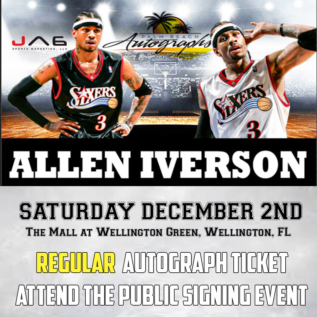 ALLEN IVERSON REGULAR AUTOGRAPH - Wellington In-Store Public Signing - Saturday December 2nd, 2023