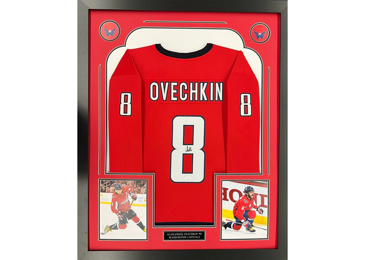 Alexander Ovechkin Autographed Framed Washington Capitals Custom Jersey