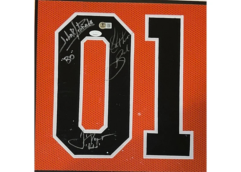 Dukes of Hazzard Autographed Framed General Lee Jersey - JSA