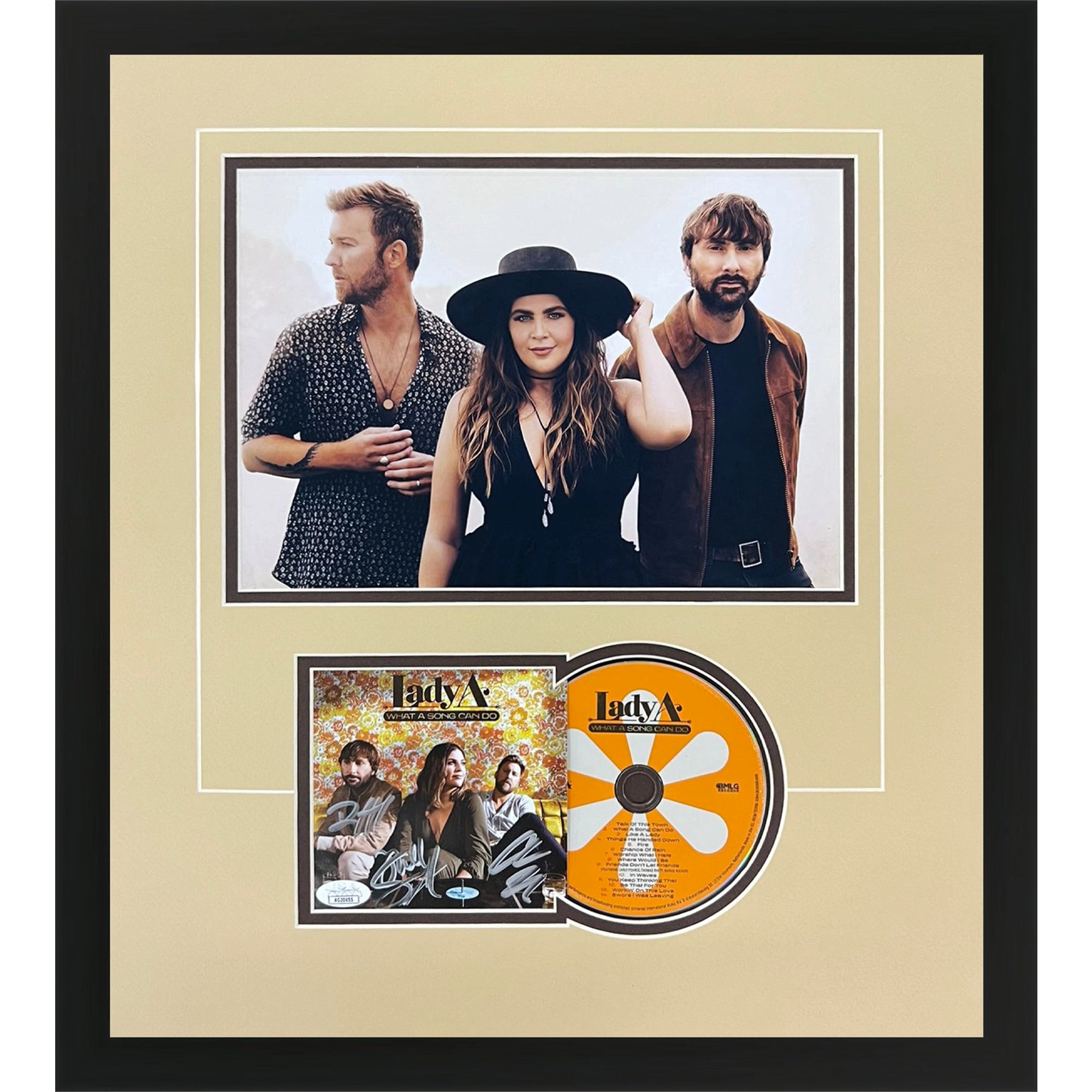 Lady Antebellum Autographed What A Song Can Do Deluxe Framed CD and Cover - JSA