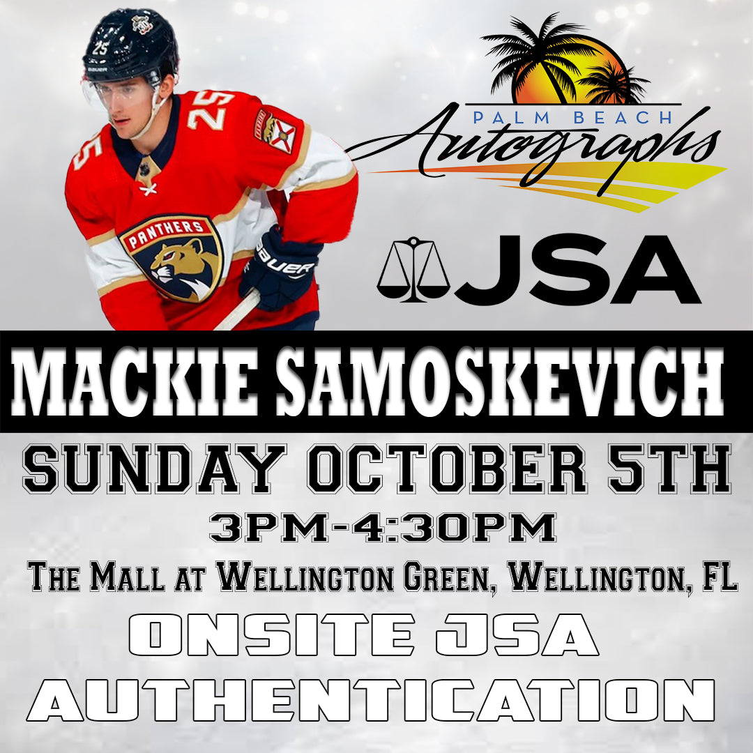 MACKIE SAMOSKEVICH AUTOGRAPH EVENT - Wellington (The Mall at Wellington Green) In-Store Public Signing - October 5th, 2025