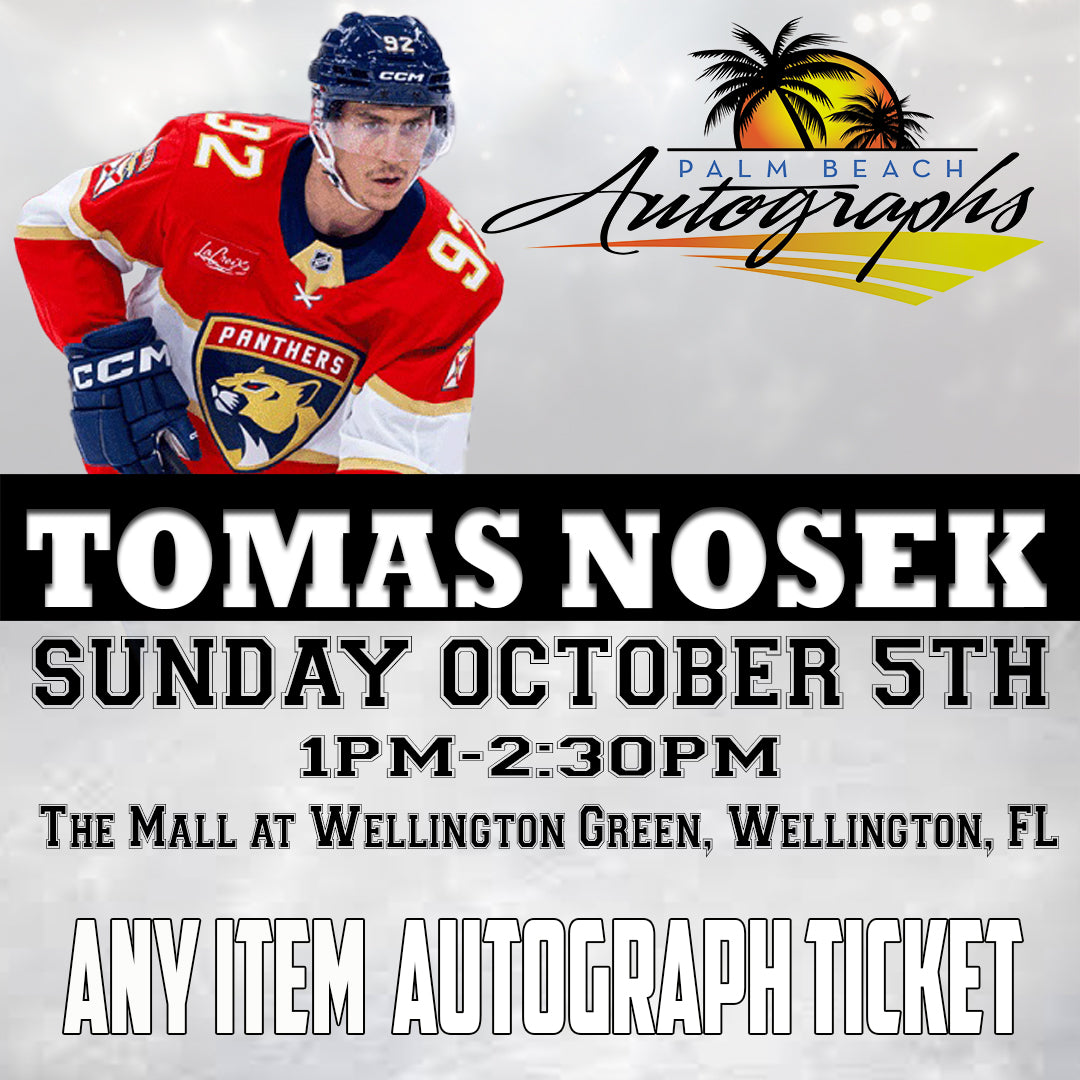 TOMAS NOSEK AUTOGRAPH EVENT - Wellington (The Mall at Wellington Green) In-Store Public Signing - October 5th, 2025
