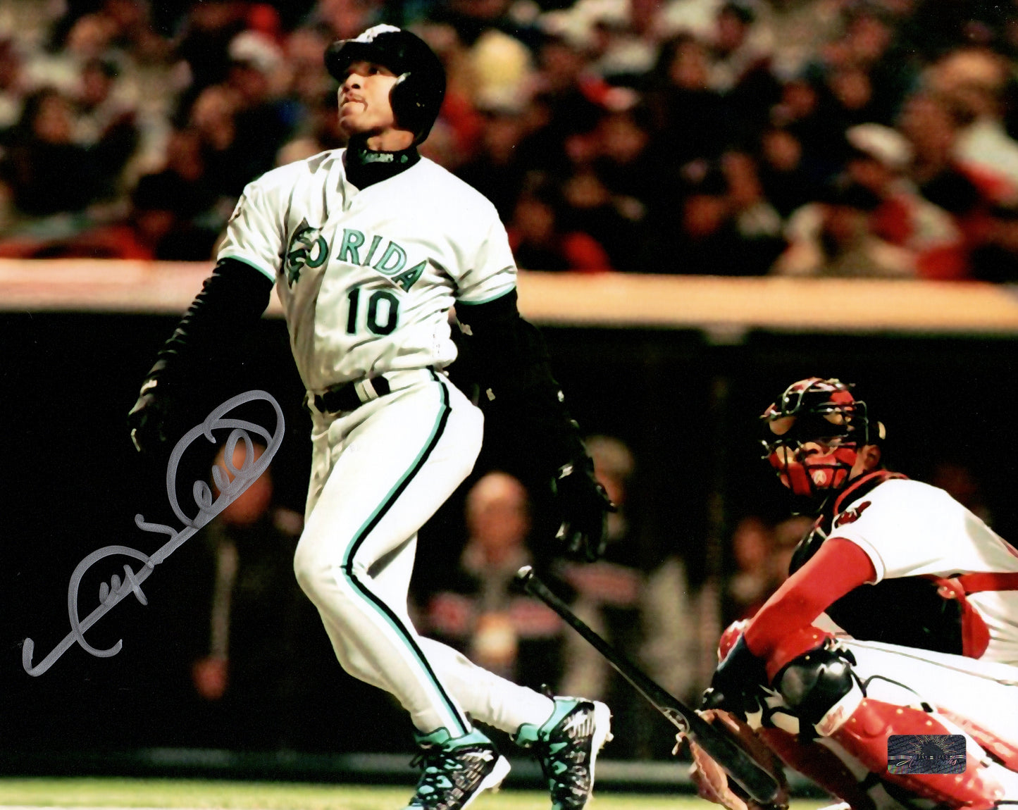 Gary Sheffield Autographed Florida Marlins 8x10 Photo