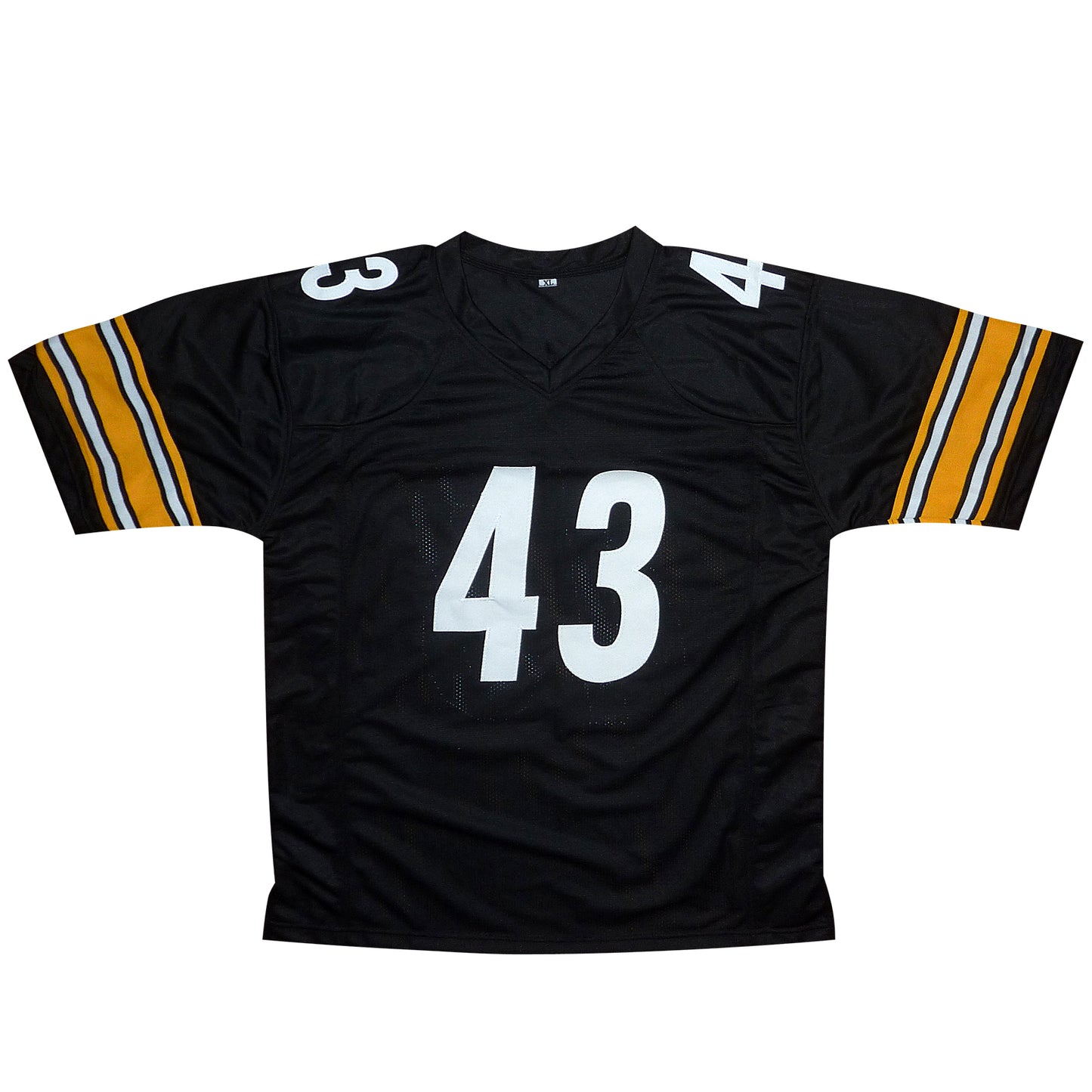Troy Polamalu Autographed Pittsburgh (Black #43) Custom Jersey - Beckett