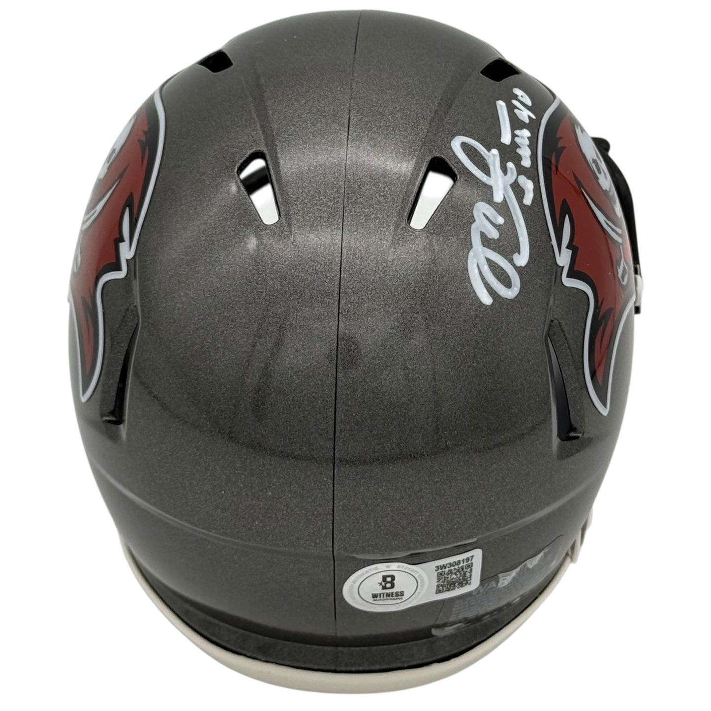 Mike Alstott Autographed Tampa Bay Buccaneers Mini Helmet - JSA