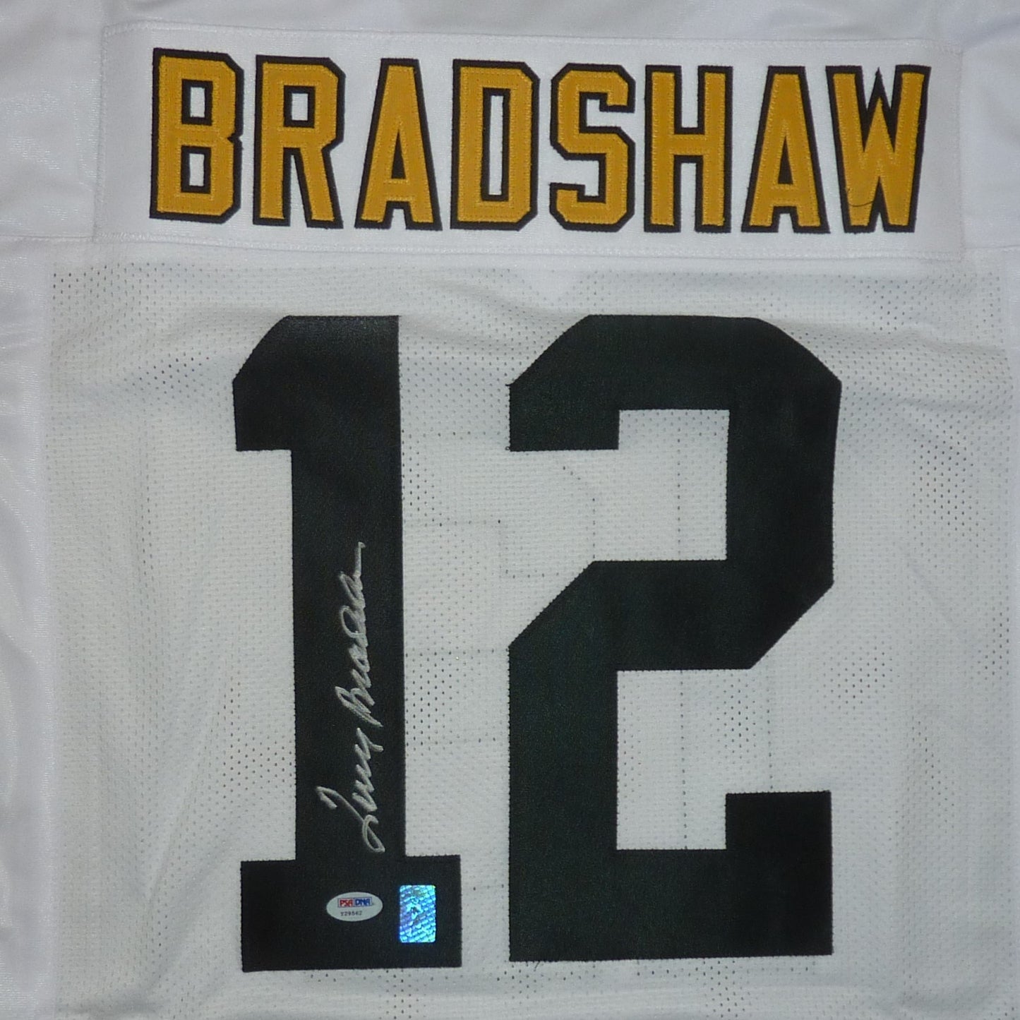 Terry Bradshaw Autographed Pittsburgh (White #12) Custom Jersey