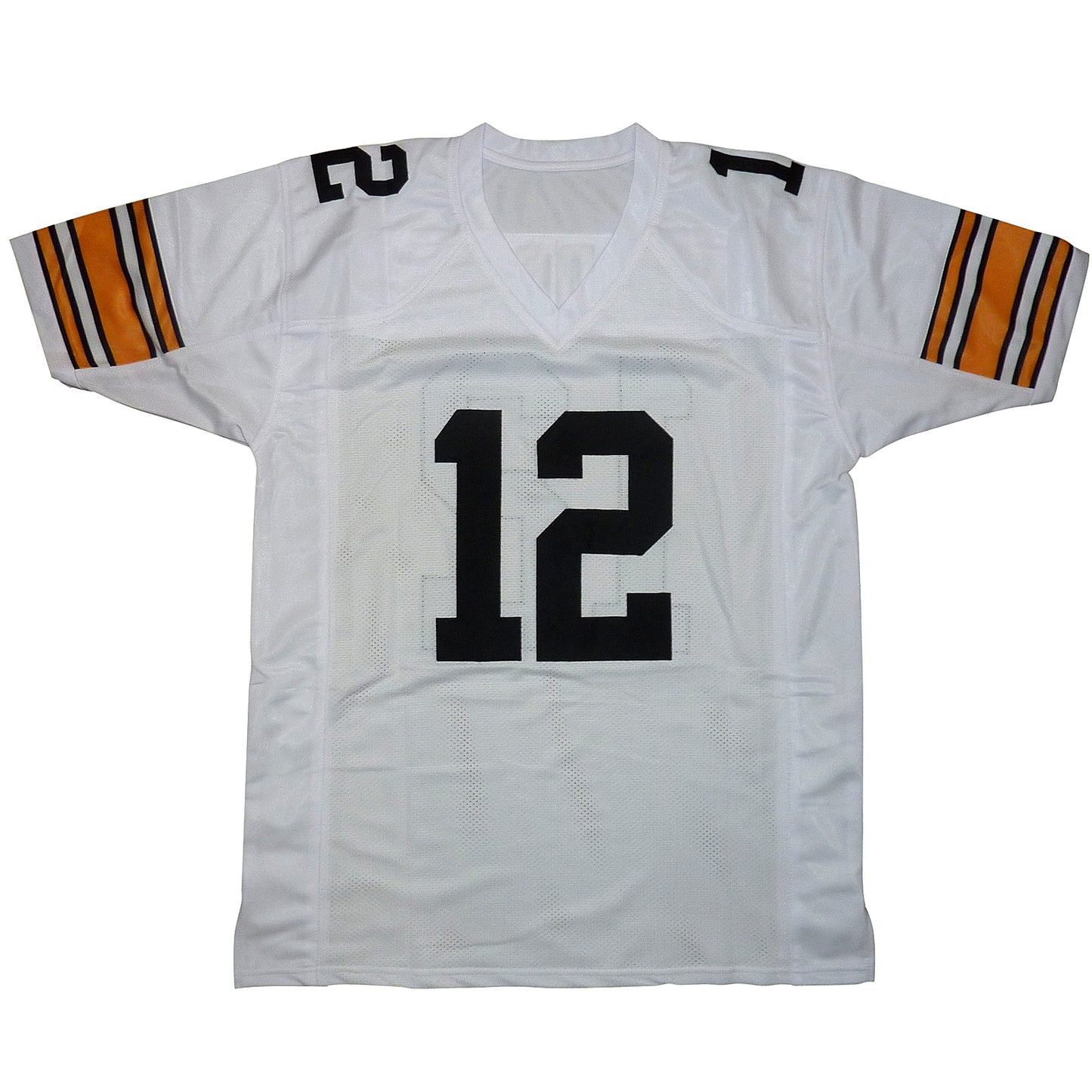 Terry Bradshaw Autographed Pittsburgh (White #12) Custom Jersey - PSADNA