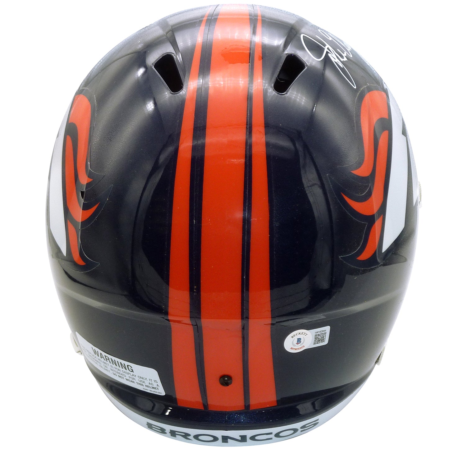 John Elway Autographed Denver Broncos Full-Size Deluxe Replica Helmet - Beckett