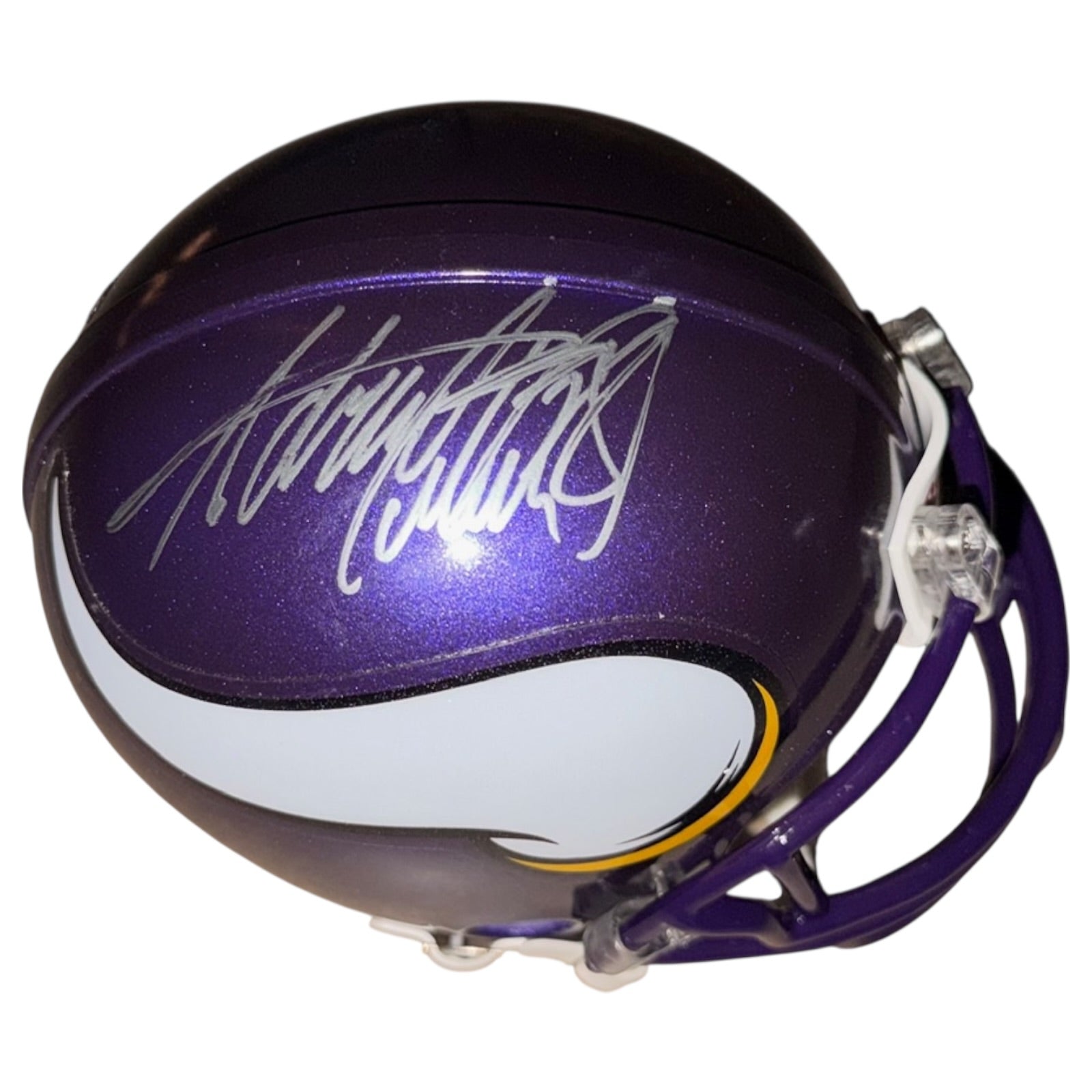 Adrian Peterson Autographed Minnesota Vikings Mini Helmet