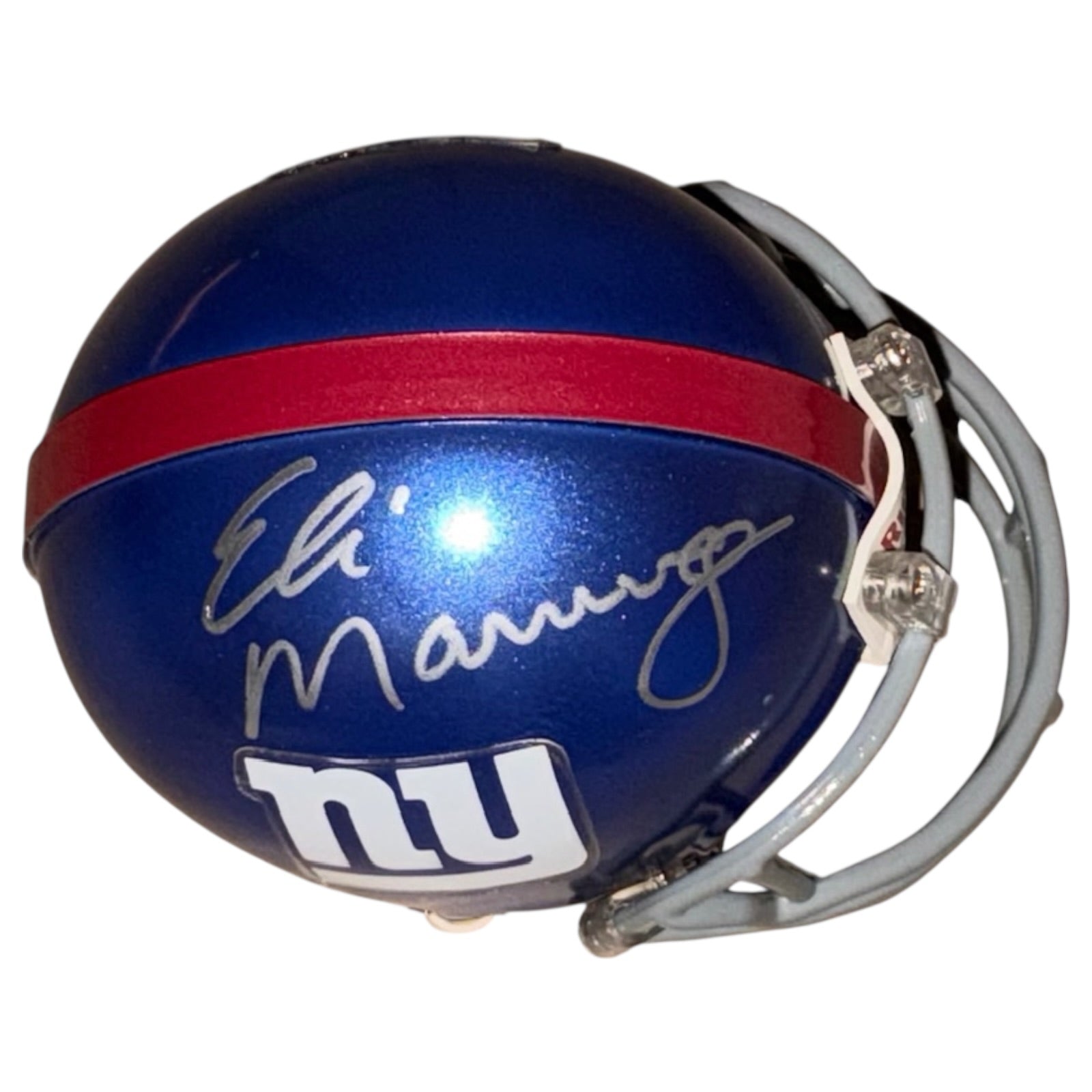 Steiner Sports MANNMIS000031 Eli Manning Signed New York Giants Super Bowl 46 Mini Helmet