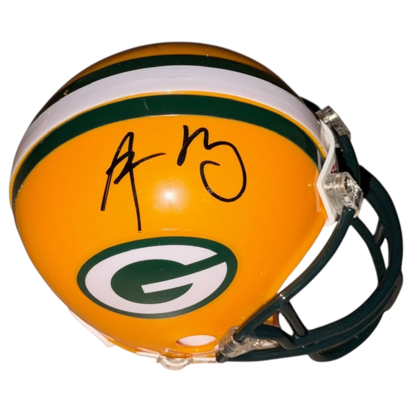 Aaron Rodgers Autographed Green Bay Packers Mini Helmet - Steiner