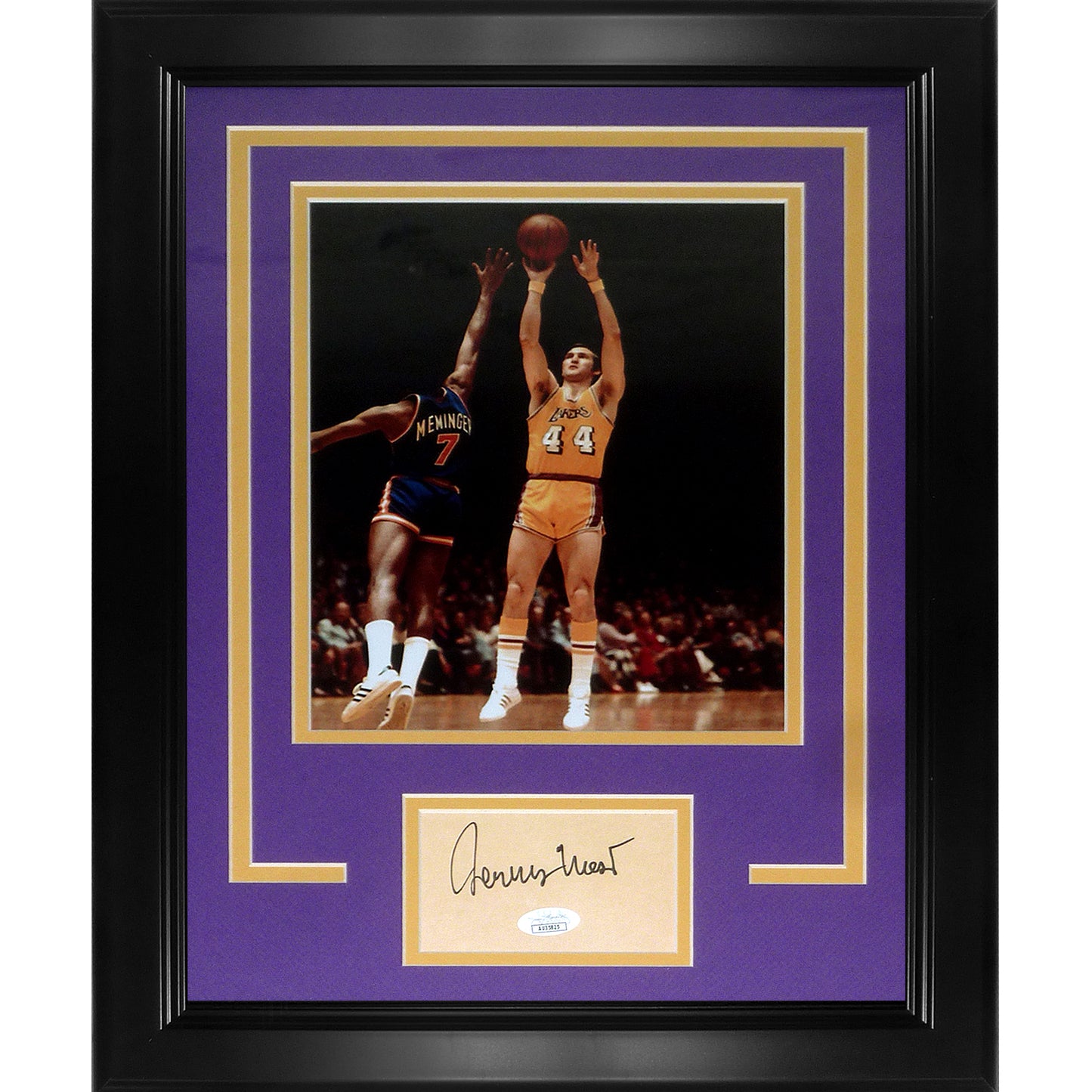 Jerry West Autographed Los Angeles Lakers "Signature Series" Frame - JSA