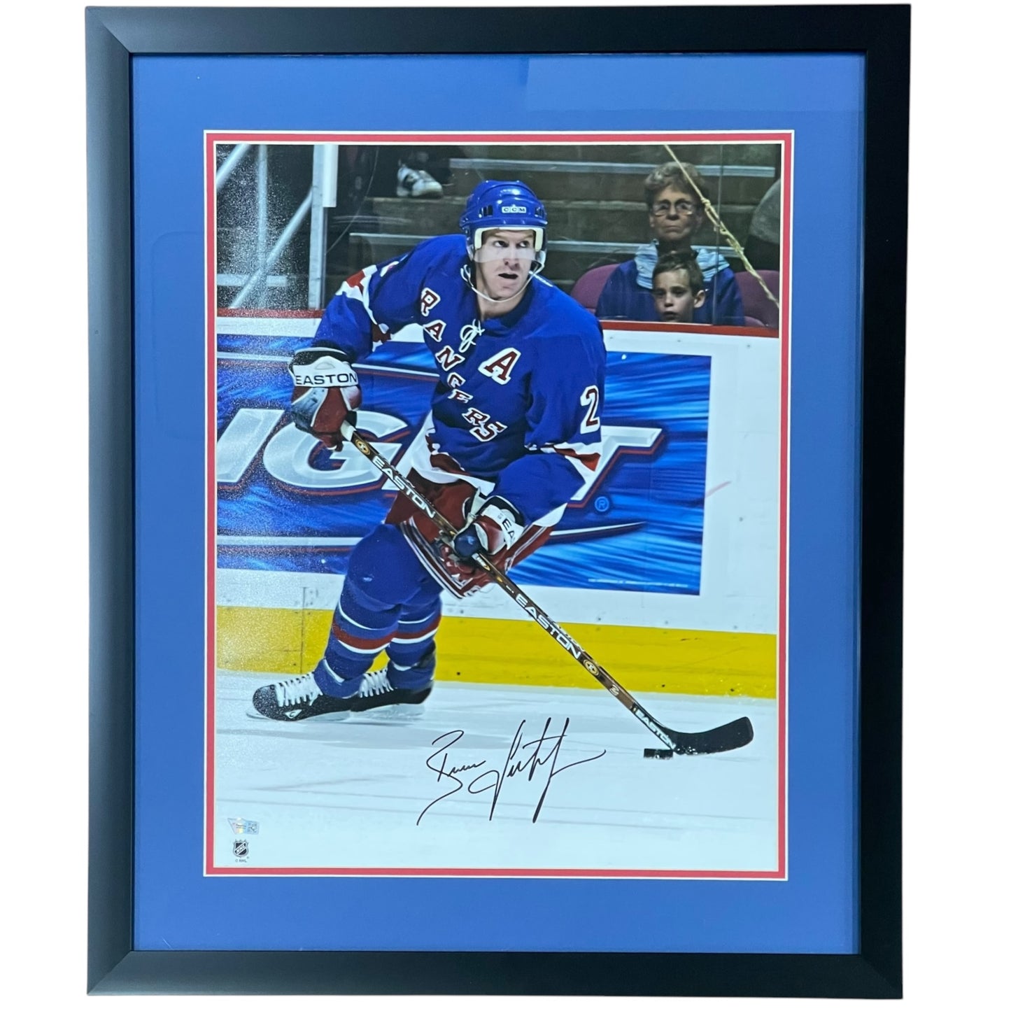 Brian Leetch Autographed New York Rangers Deluxe Framed 16x20 Photo - Fanatics