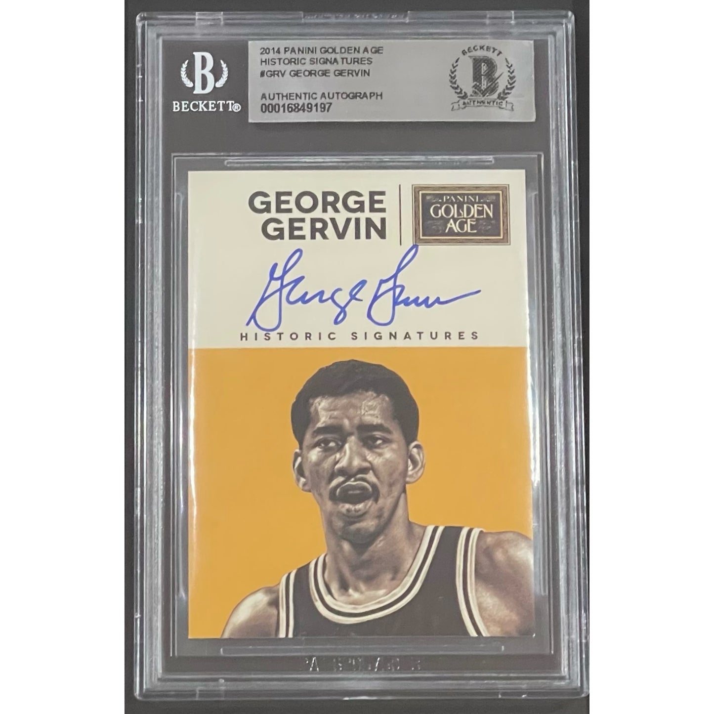 George Gervin Autographed San Antonio Spurs "Signature Series" Frame
