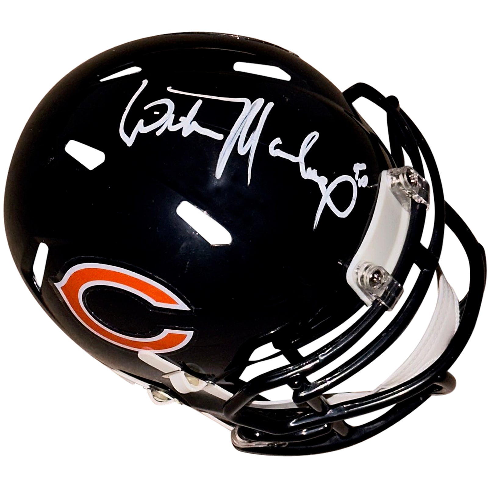 bears mini football helmet Wilber Marshall Autographed Chicago Bears Mini Helmet