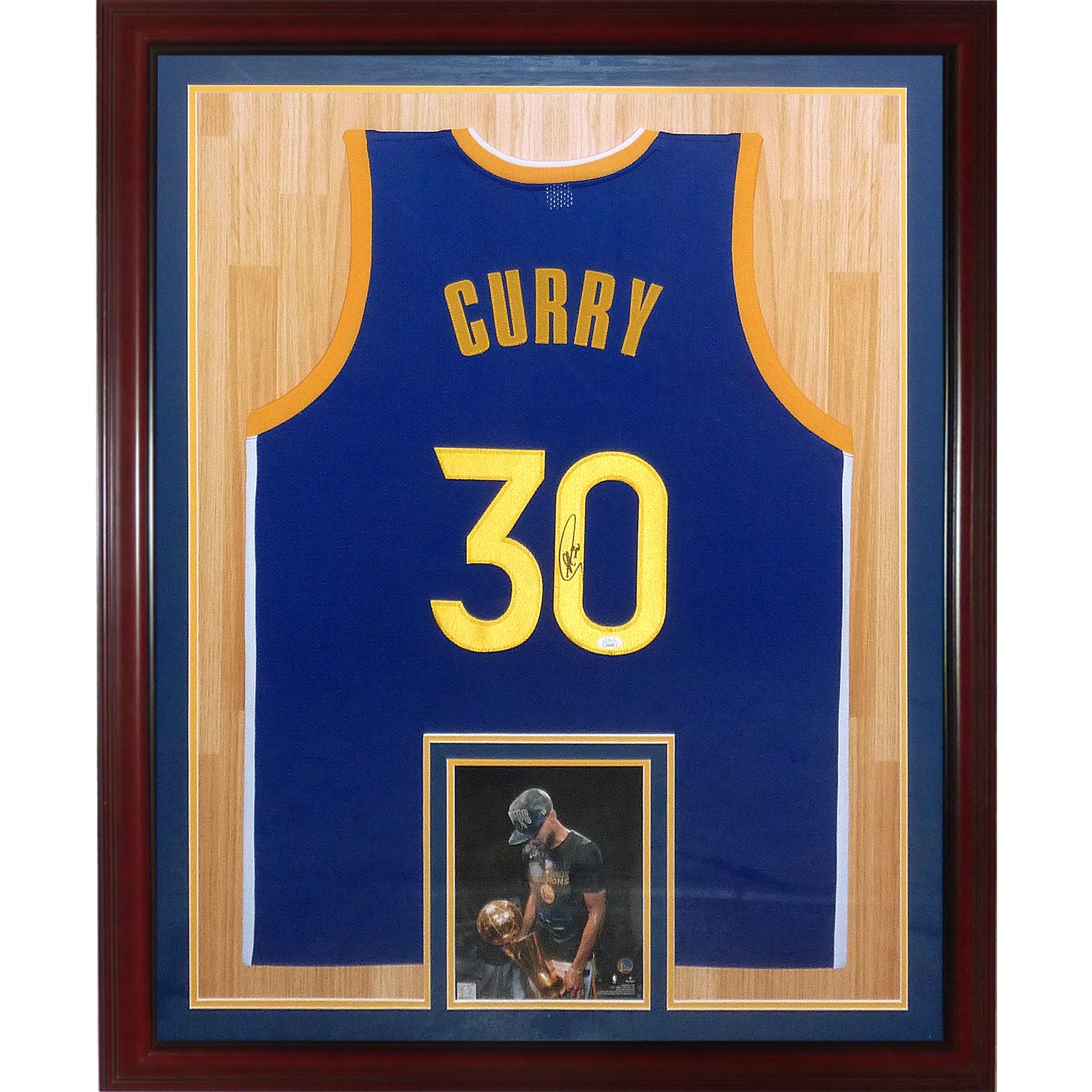 Steph Curry Framed Jersey Golden State Warriors LED Signed Autographed