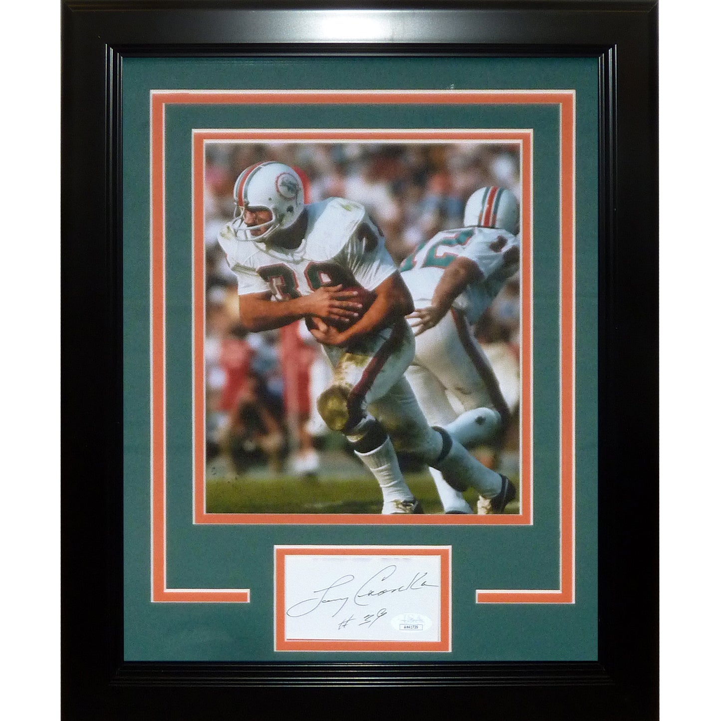 Larry Csonka Autographed Miami Dolphins "Signature Series" Frame - JSA