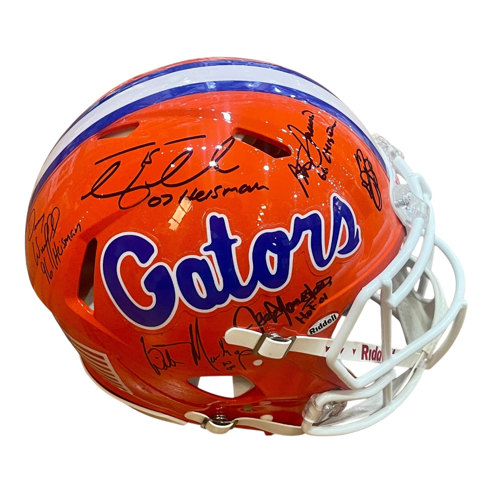 emmitt smith florida helmet Signed Gators Full-Size (Beckett) Dallas Cowboys R.B This helmet has been hand signed by Smith and comes with Smiths exclusive Prova hologram Emmitt Smith Autographed Florida Gators