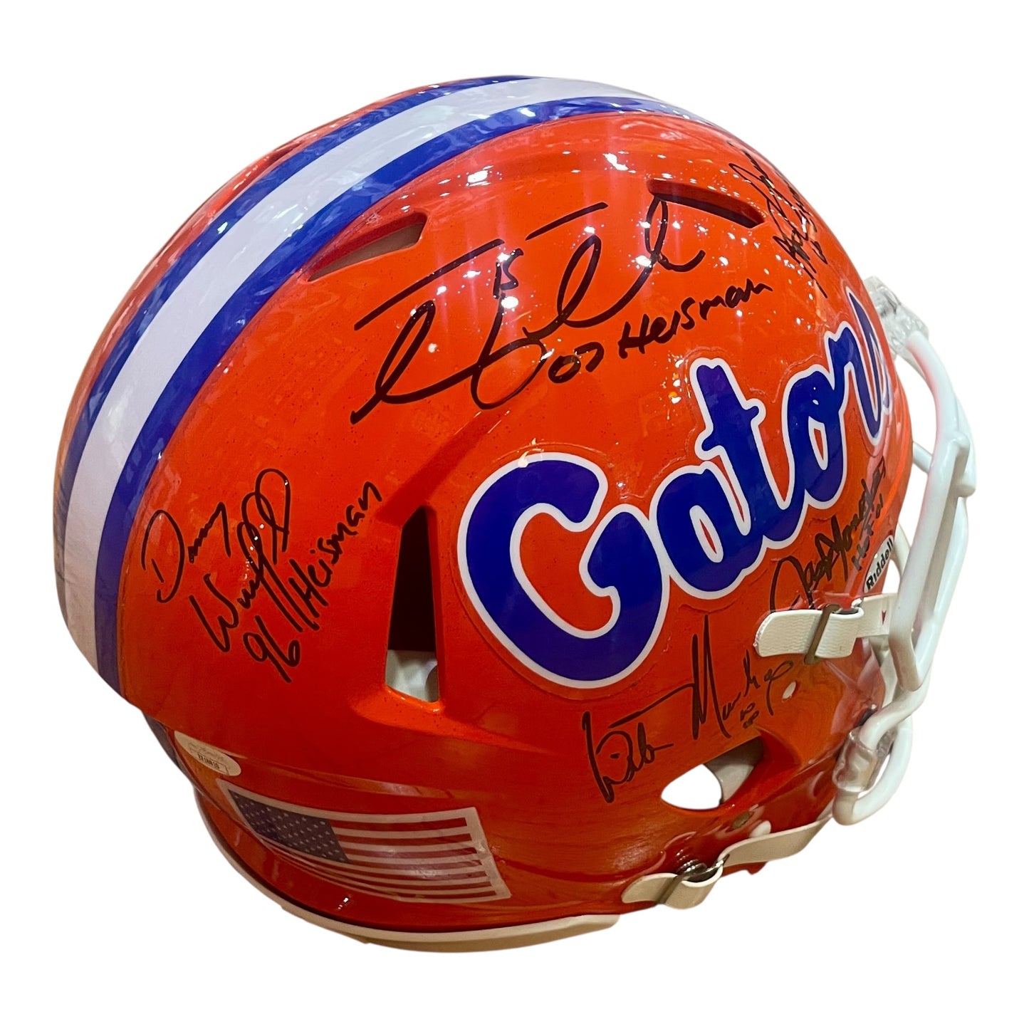 Florida Gators "Ring of Honor" Autographed Proline Helmet - Wilber Marshall, Emmitt Smith, Steve Spurrier, Tim Tebow, Danny Wuerffel, Jack Youngblood